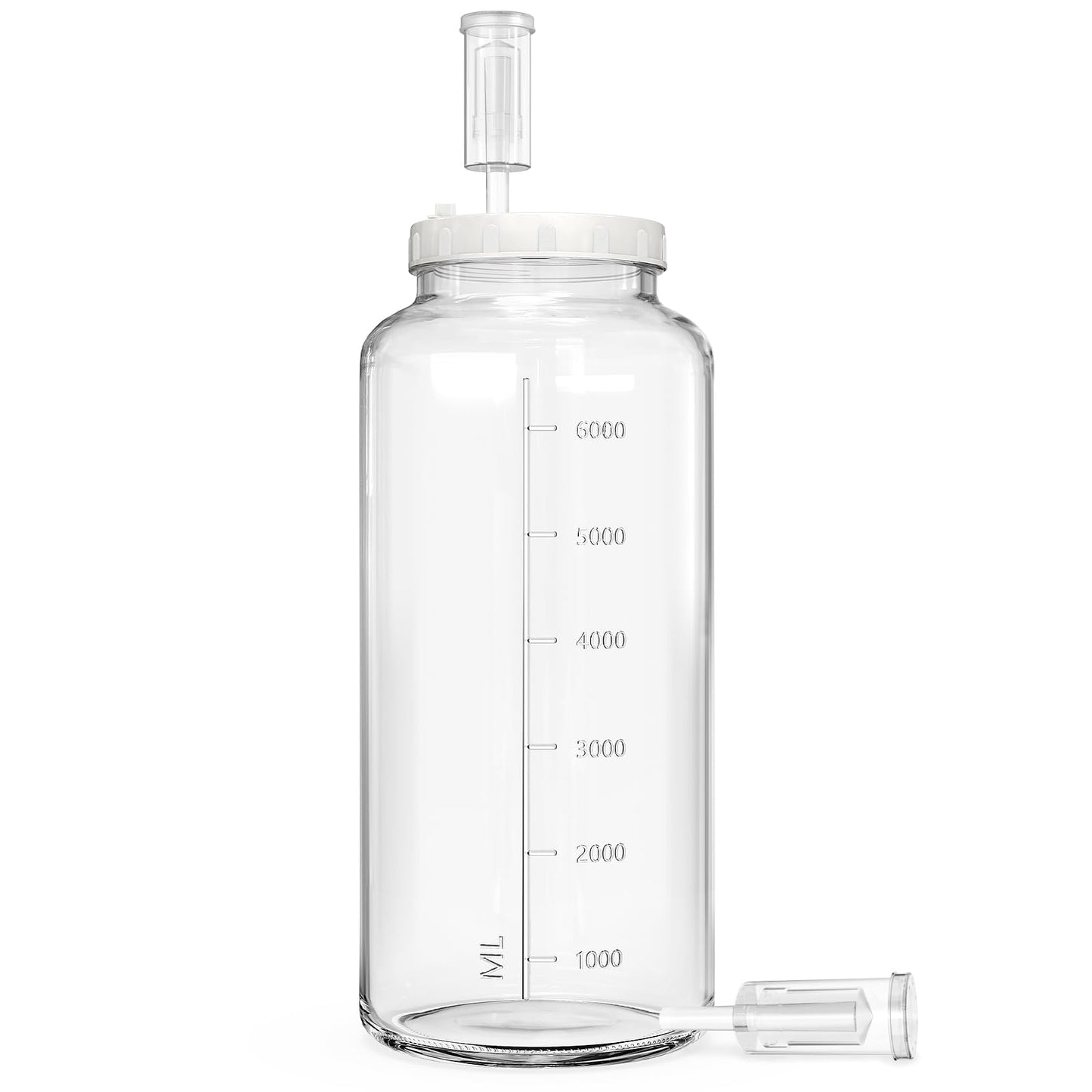 Grosses Fermentierglas mit Luftschleuse, 7,6 L