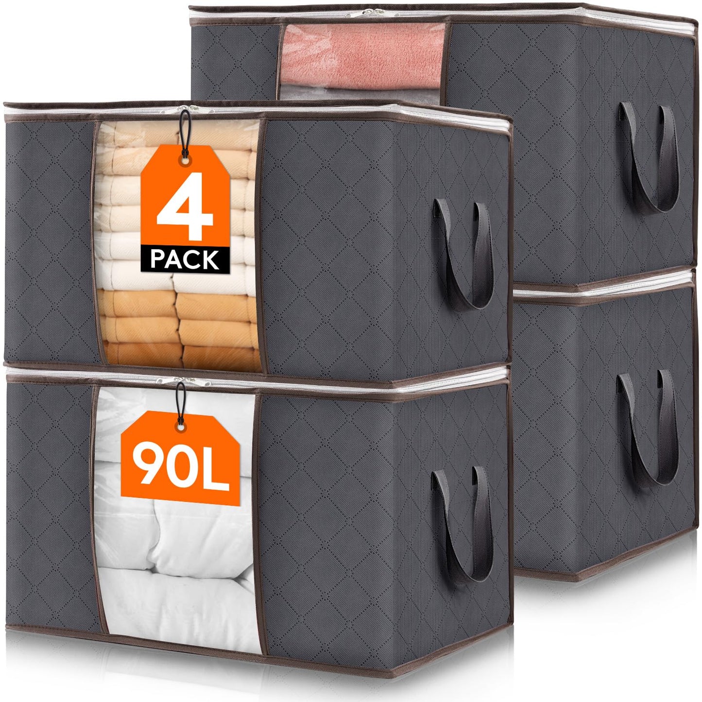 4-teiliges Aufbewahrungstaschen-Set 90L, 4 90L