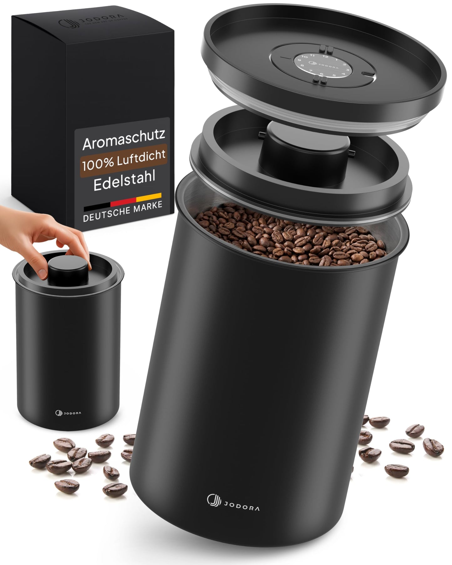 Kaffeedose mit Vakuumverschluss, 1 KG