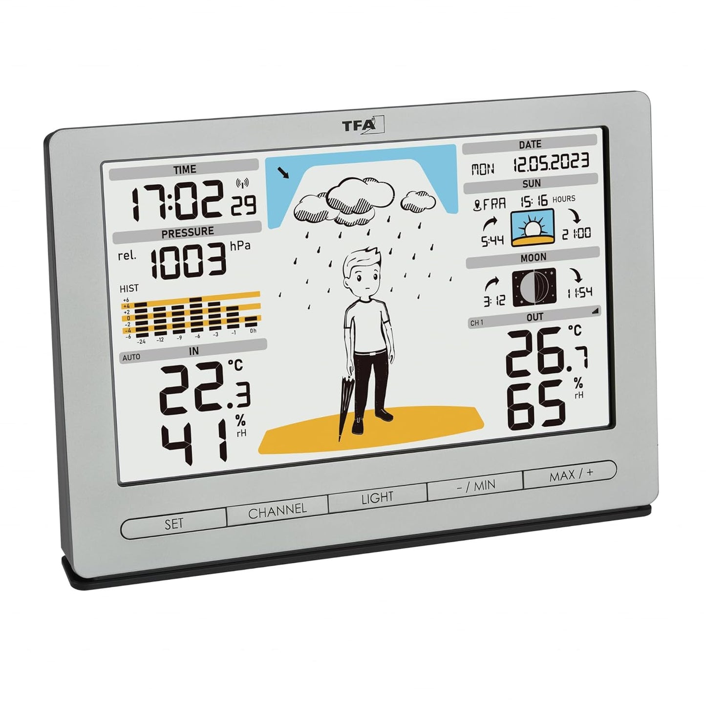 Funk Wetterstation Meteo Jack, Bundle mit Batterien