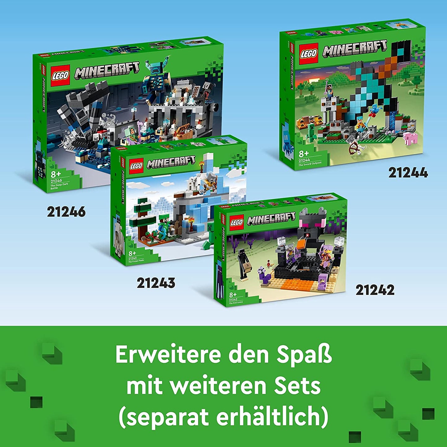 21244 Minecraft Der Schwert-Aussenposten, Konstruktionsspielzeug, Single