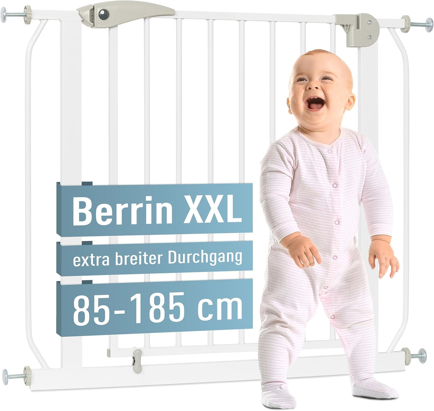 Treppenschutzgitter Berrin XXL, 145-155 cm