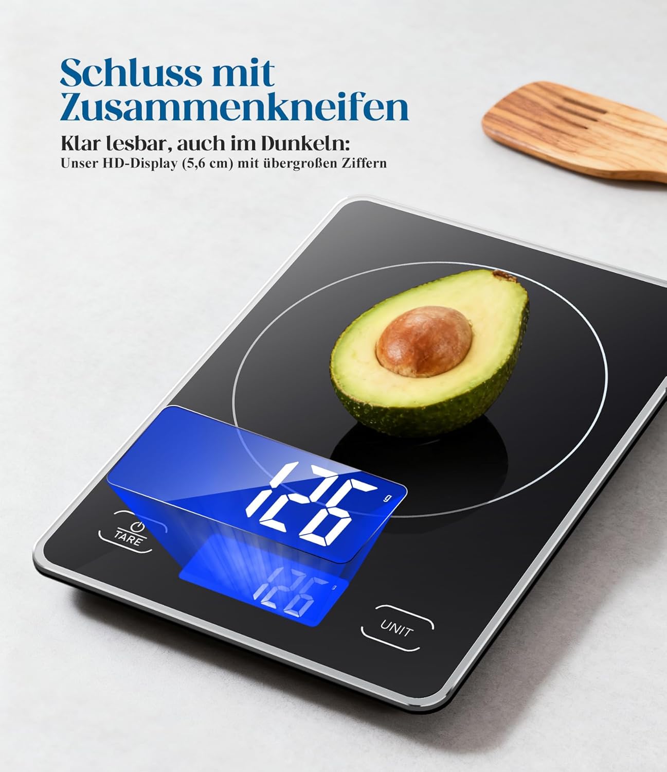 Digitale Küchenwaage, Schwarz