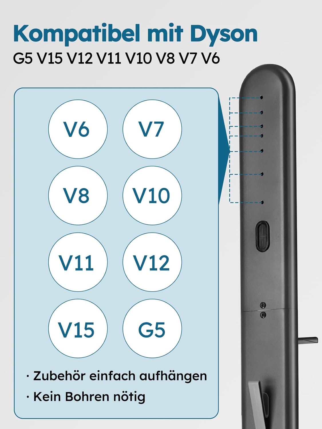 Ständer für Dyson V6-V15, Dunkelgrau-1