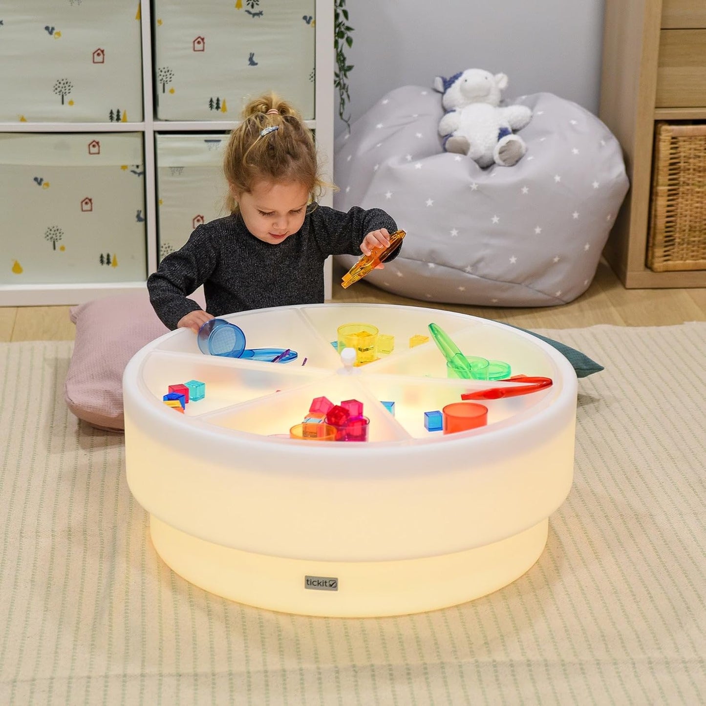 Sensorischer Leuchttisch für Kinder