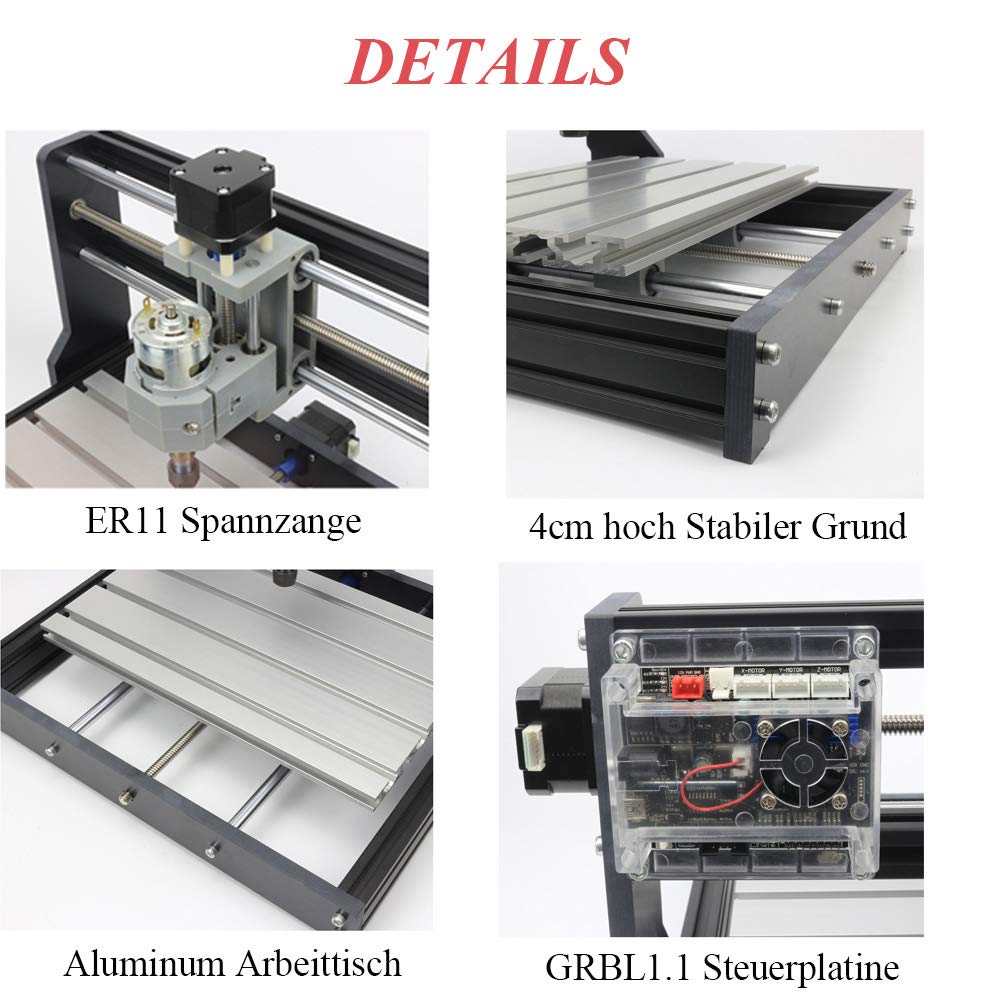 CNC Fräs- und Graviermaschine 3018-Pro, 3 Achsen, 3018PRO