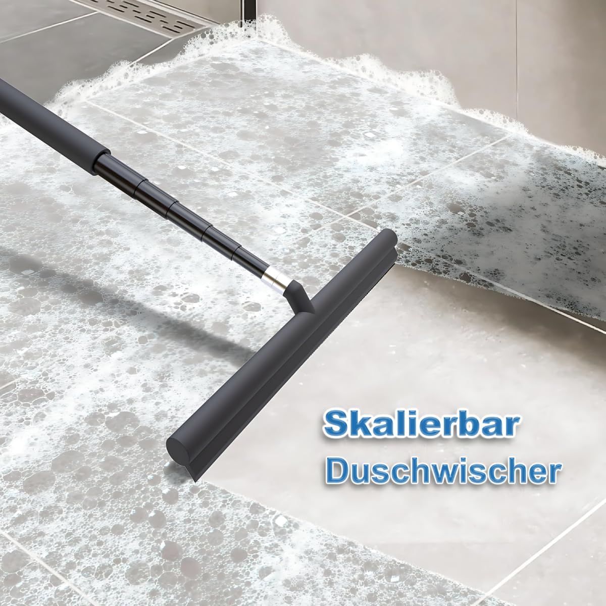 Duschabzieher mit Teleskopstiel