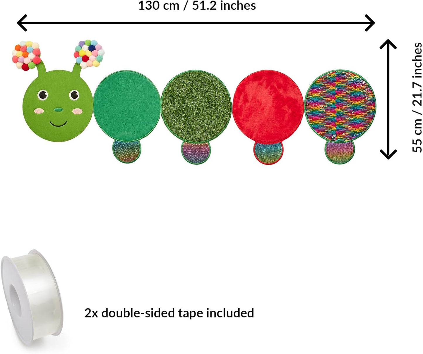 Sensorik-Wandpaneel für Kinder, Caterpillar