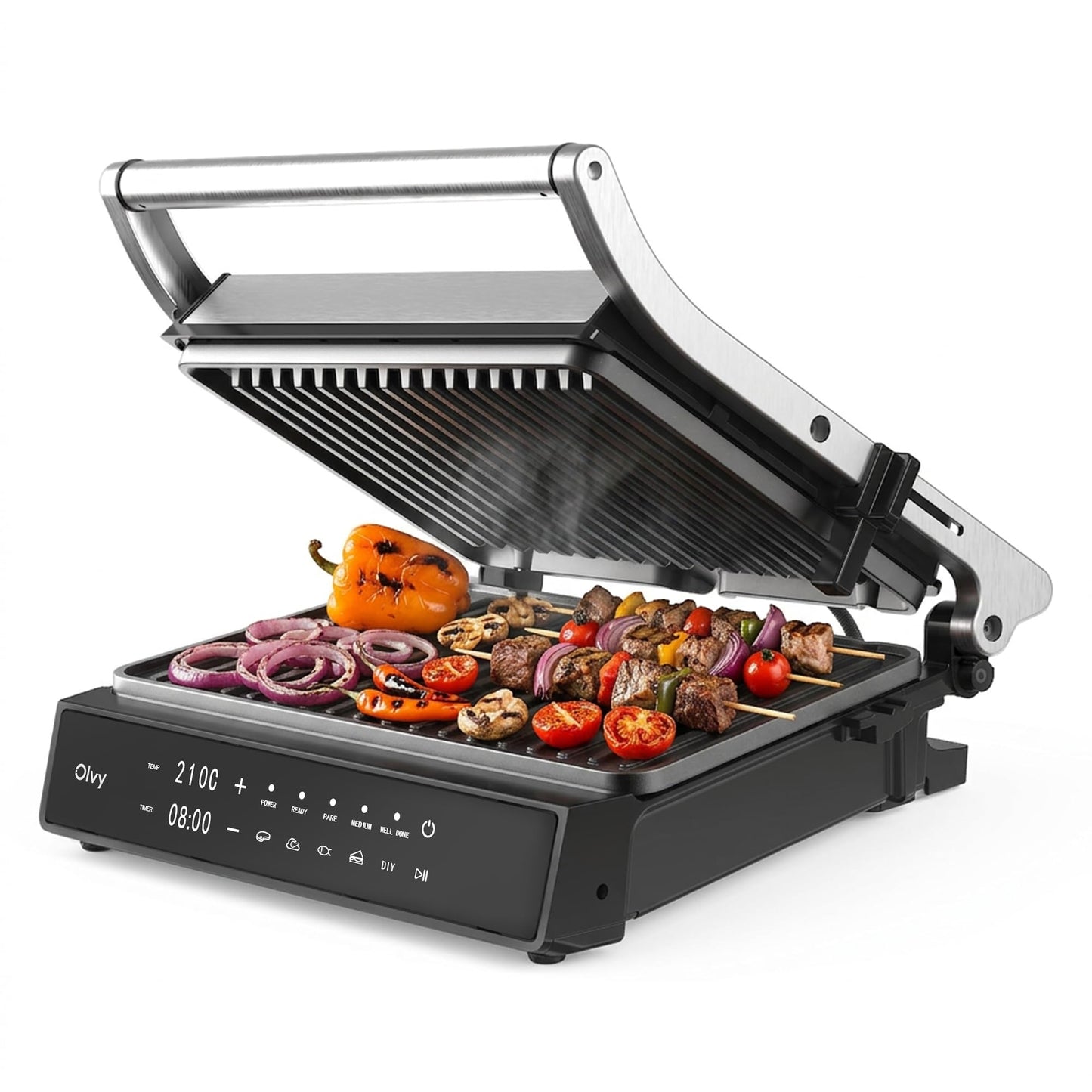 Kontaktgrill mit Touchscreen & 5 Programmen