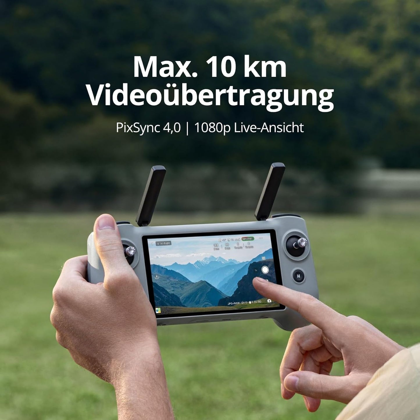 Atom 2 Fly More Combo Drohne mit 4K Kamera, ATOM 2 mit PTD 1 RC(3 Batterien)