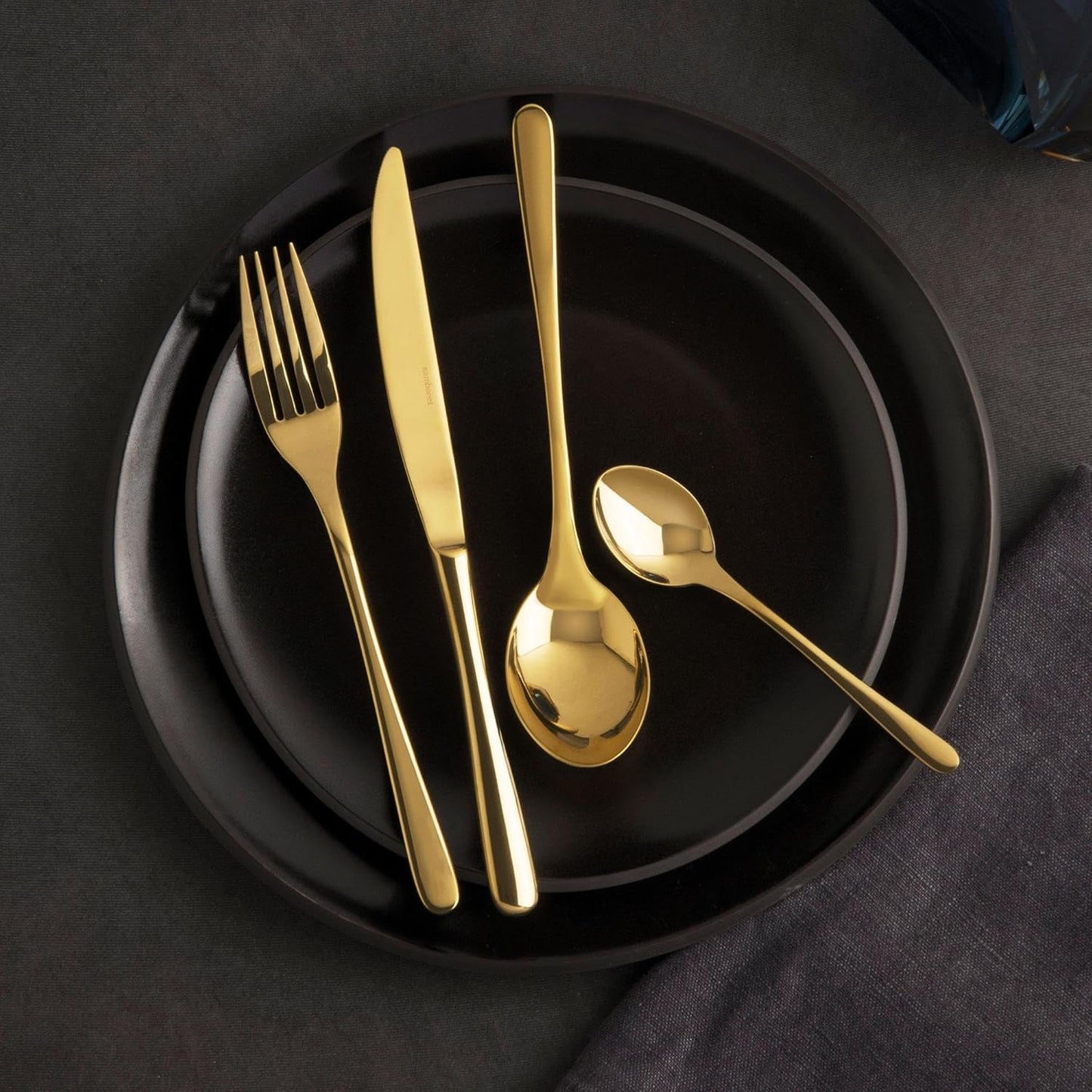 24-teiliges Besteck-Set Taste in Gold