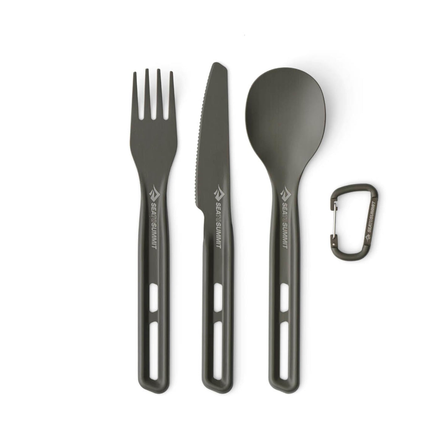 Ultraleichtes Camping-Besteckset (3-teilig), Fork, Spoon & Knife
