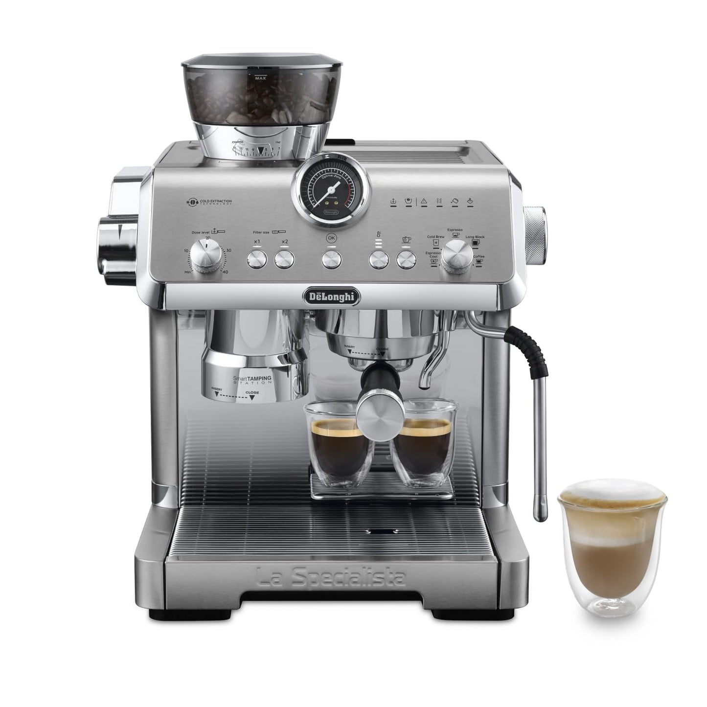 La Specialista Opera Siebträgermaschine, Metall mit Cold Brew
