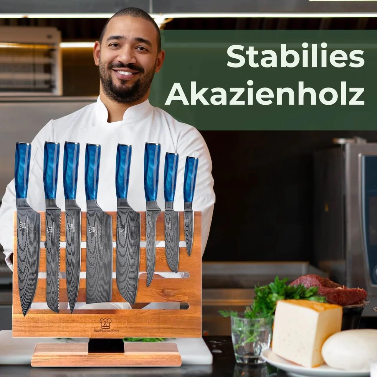 8-teiliges Messerset mit Messerblock, Bundle Shiburu