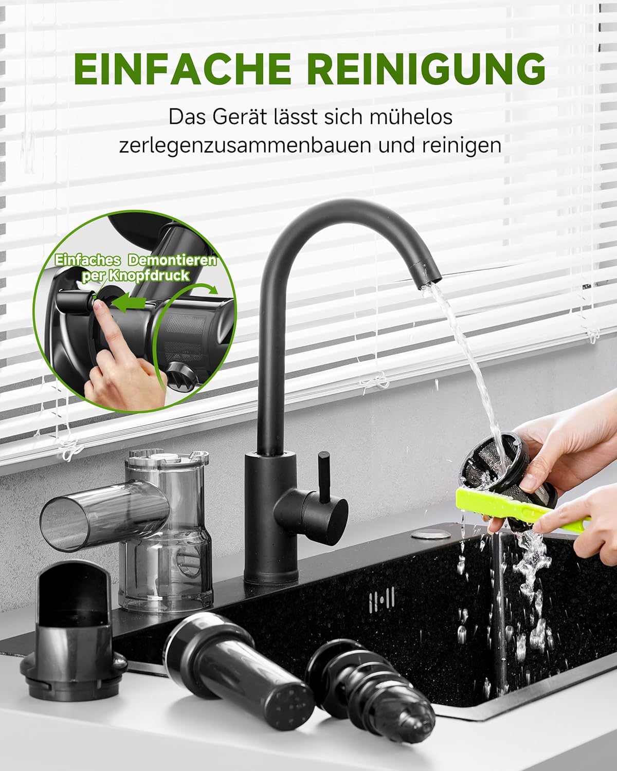 Slow Juicer Saftpresse, Weiß