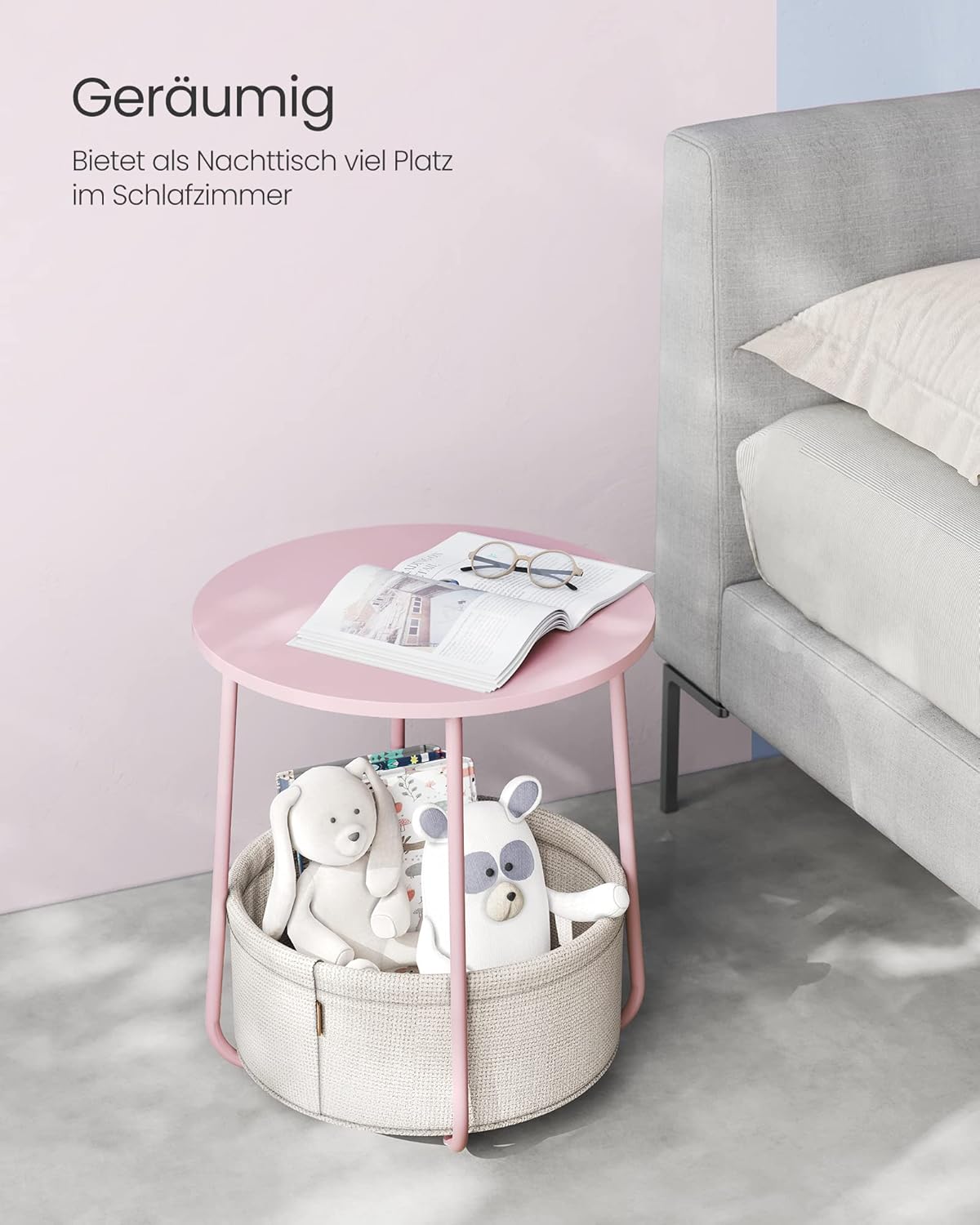 Smarty, Pastellrosa + Cremeweiss