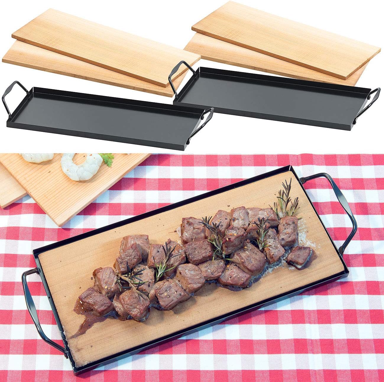 4 x Räucherbretter