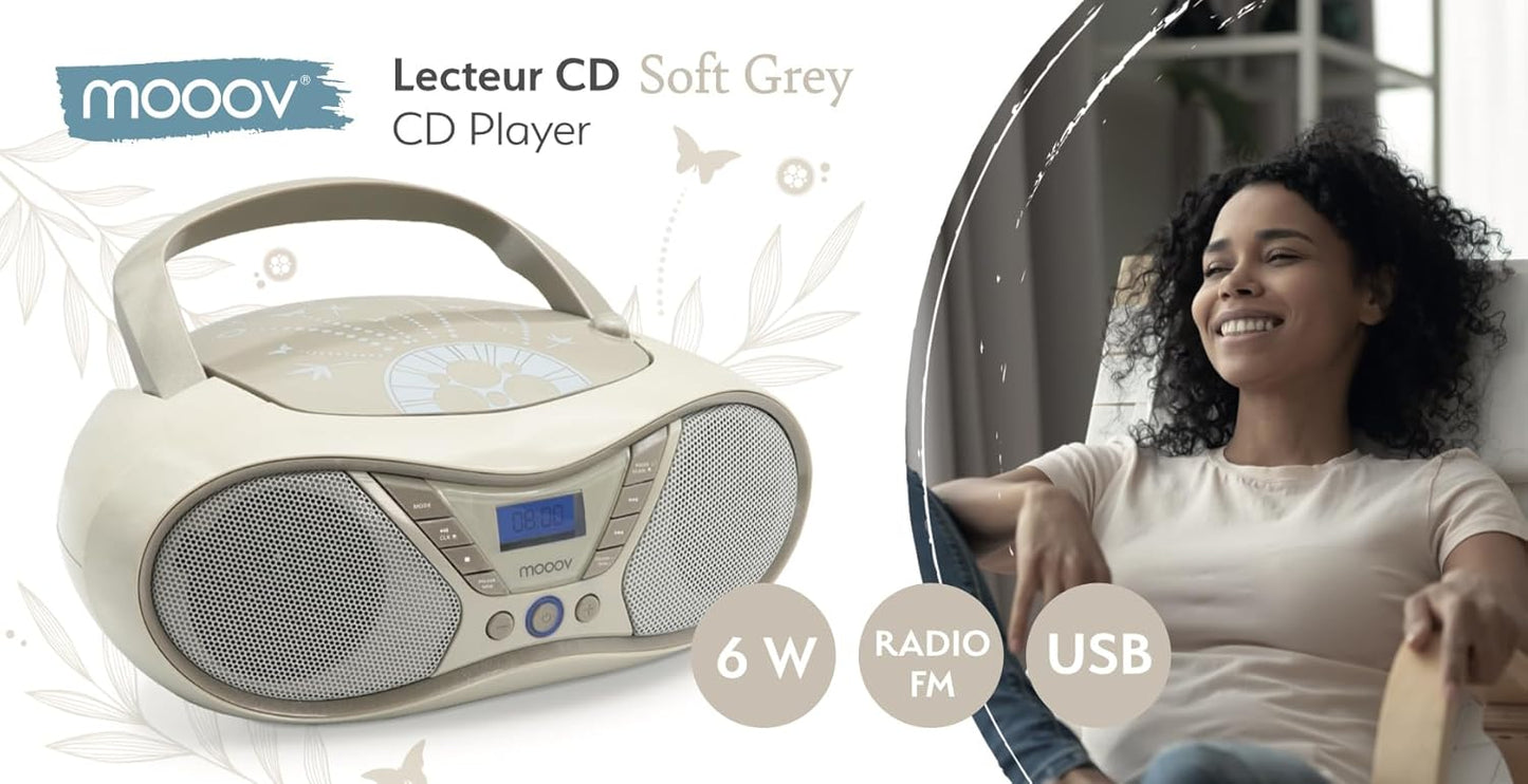 Tragbarer CD-Player, Beige