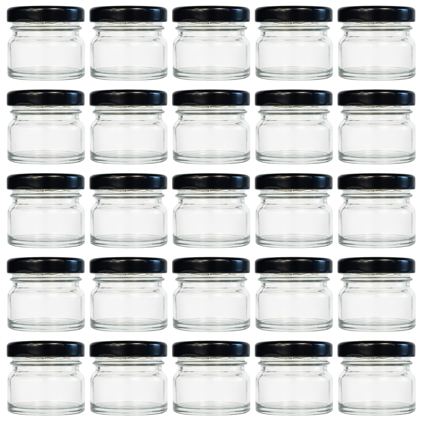Mini Marmeladengläser mit Schraubdeckel (25 Stück, 30 ml), 30 ml 25