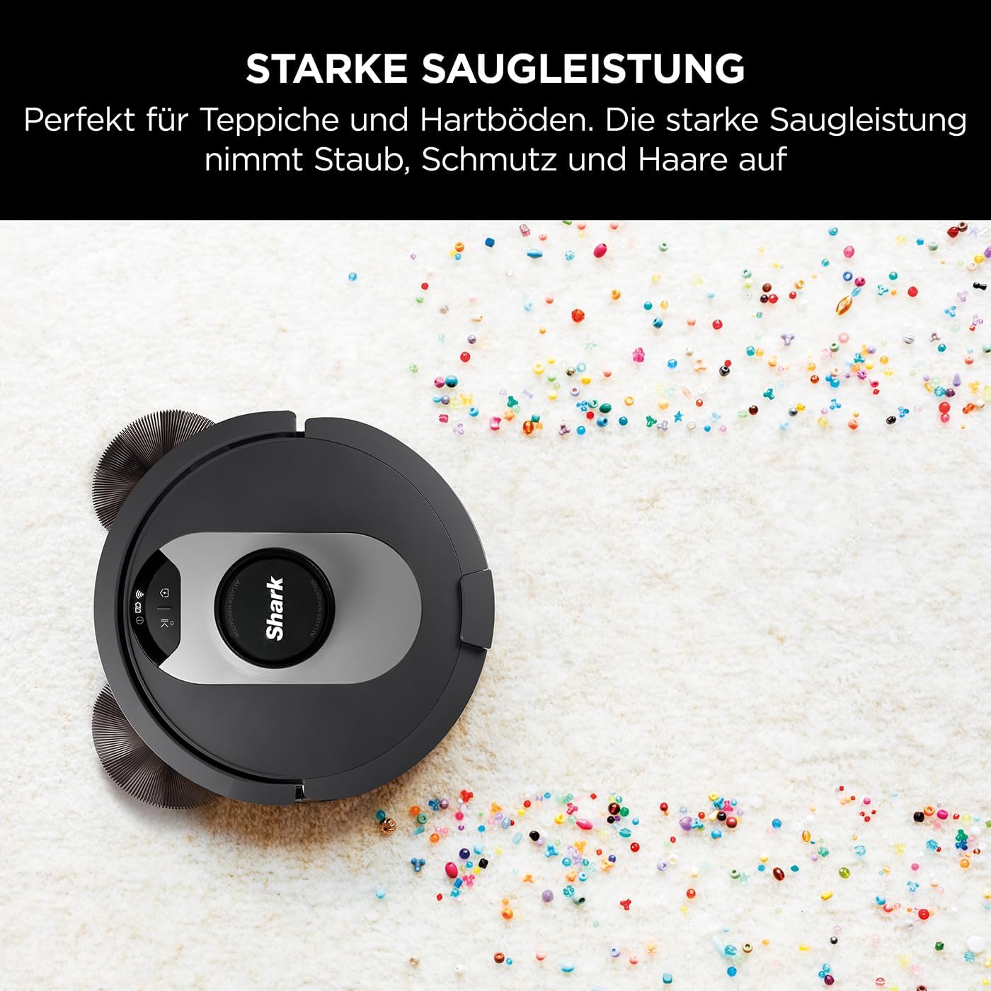 AI 360 Saugroboter mit Selbstentleerung, AI 360, Schwarz