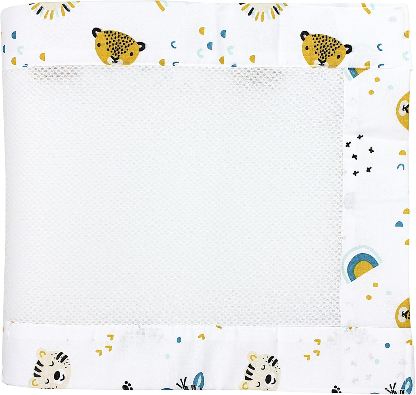 2er-Set Bettumrandung Safari, ca. 128 x 30 cm (für Babybett 140x70) Tierköpfe Safari
