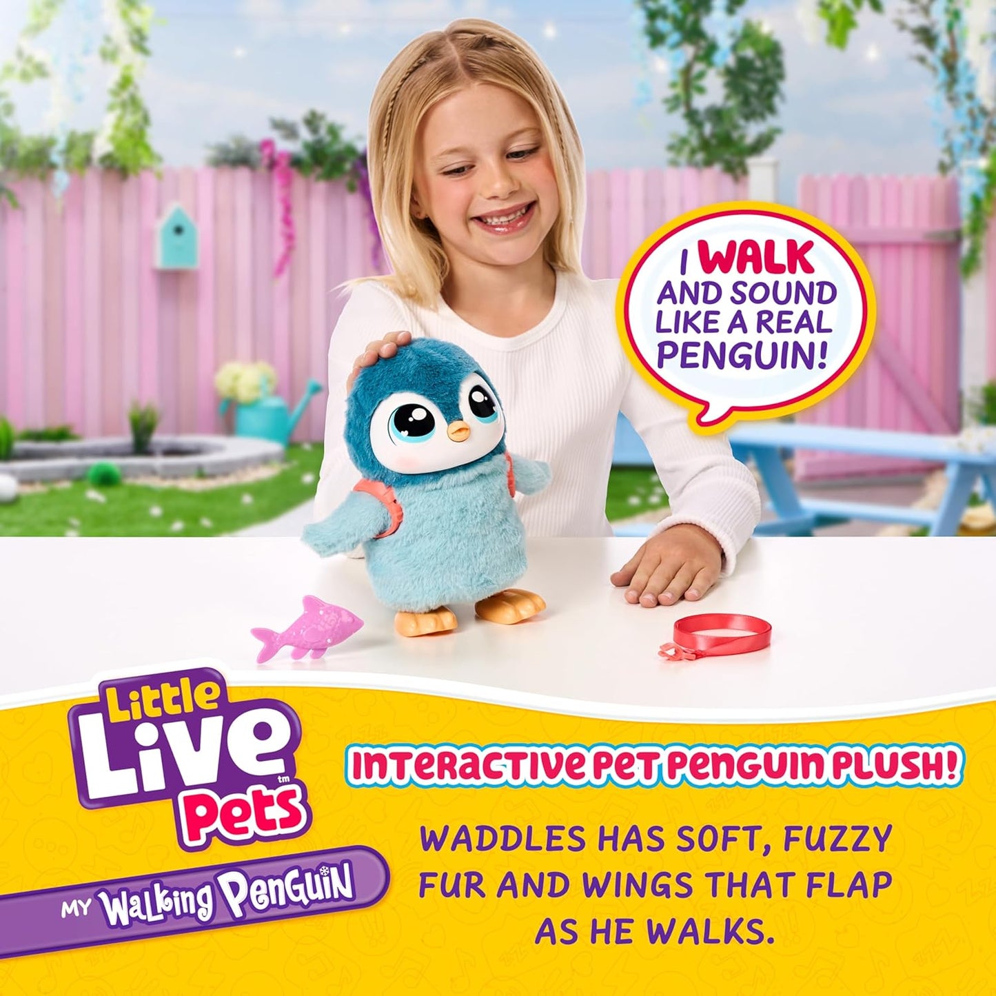 Interaktiver Lauf-Pinguin "Waddles" mit Geräuschen, Waddles
