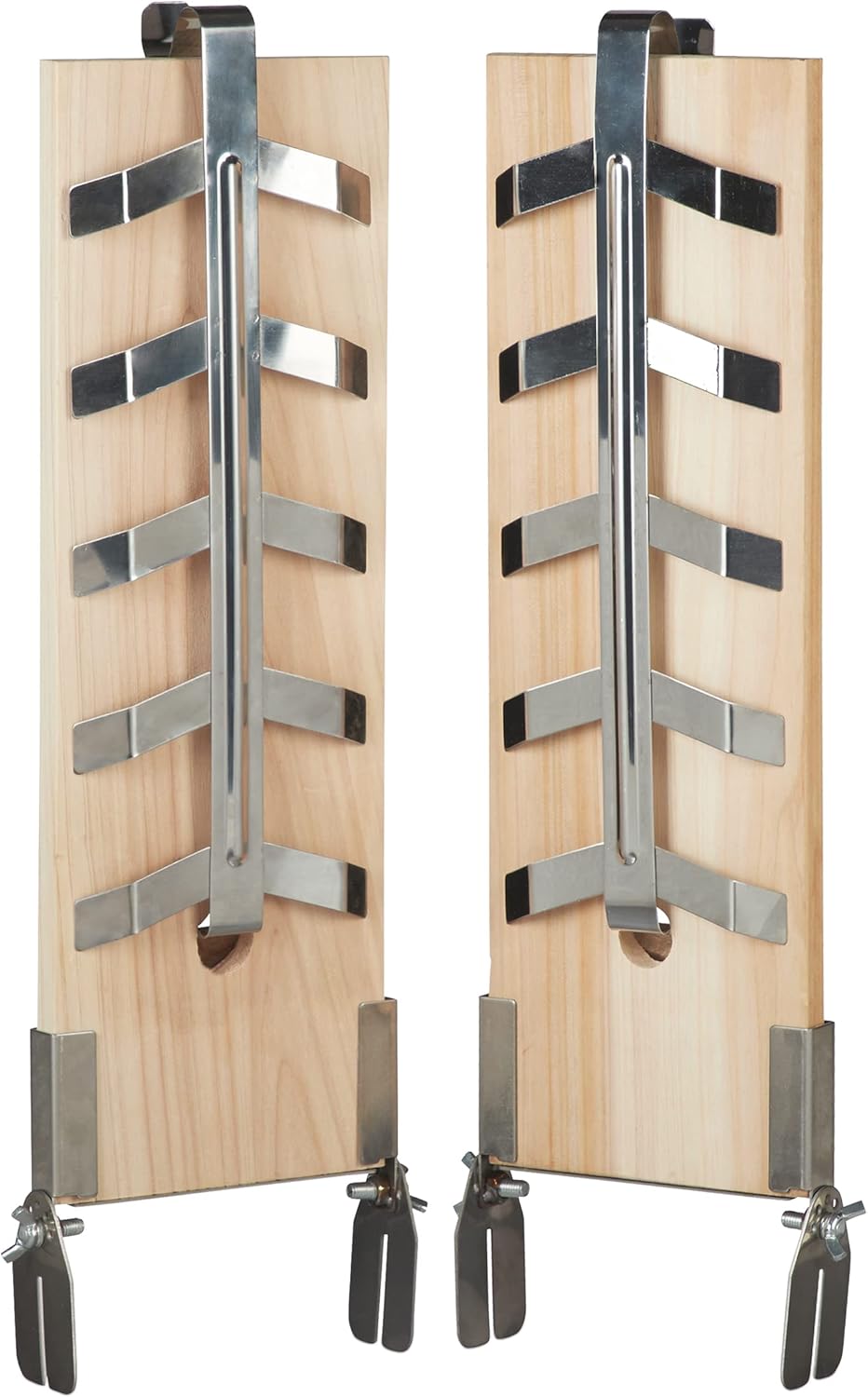 4-teiliges Flammlachsbretter-Set mit Räucherplatten, 4