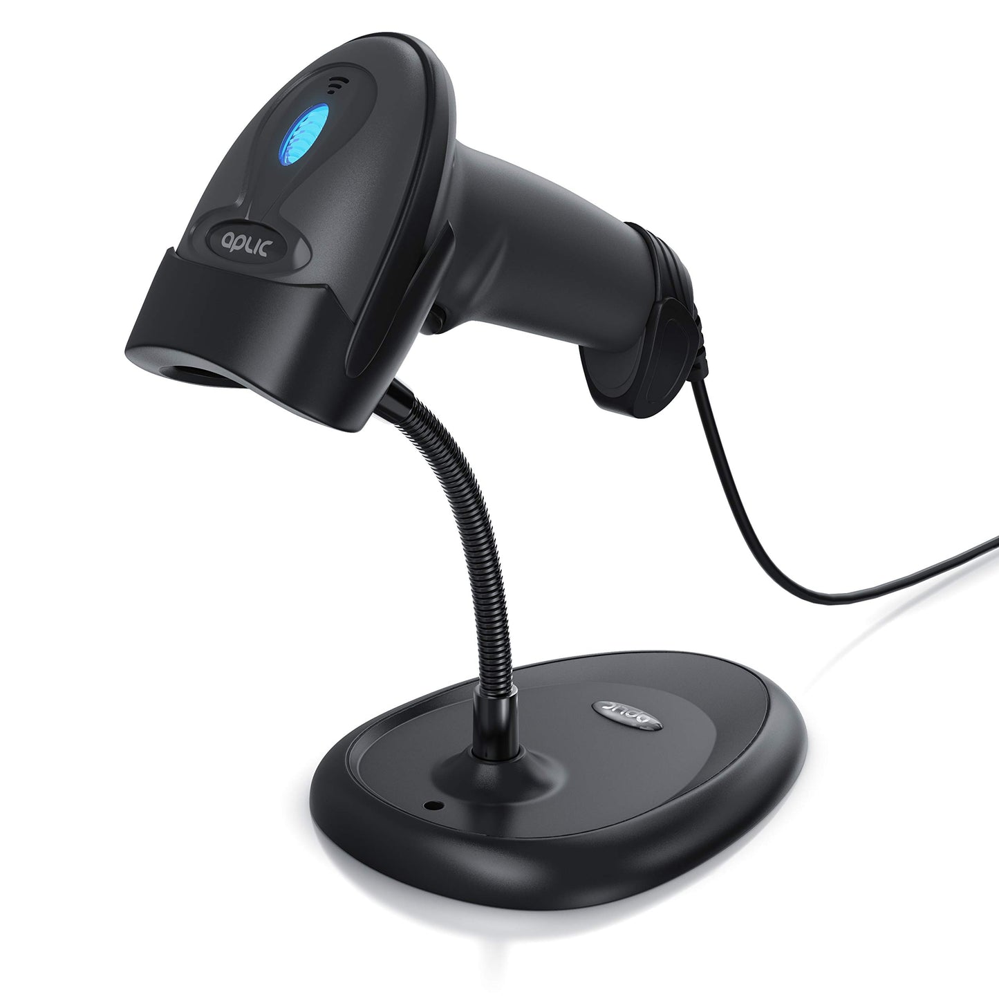 Barcode-Scanner mit Halterung für 2D und QR, A: mit Kabel