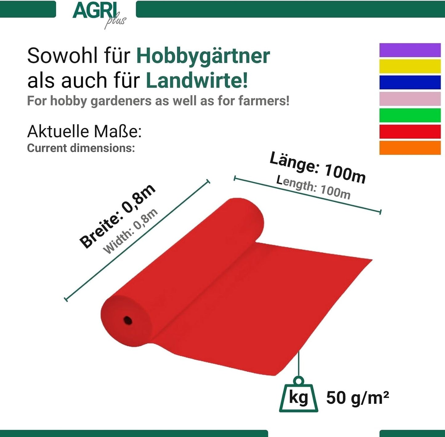 Deko Frostschutzvlies zur Pflanzenüberwinterung, Rot