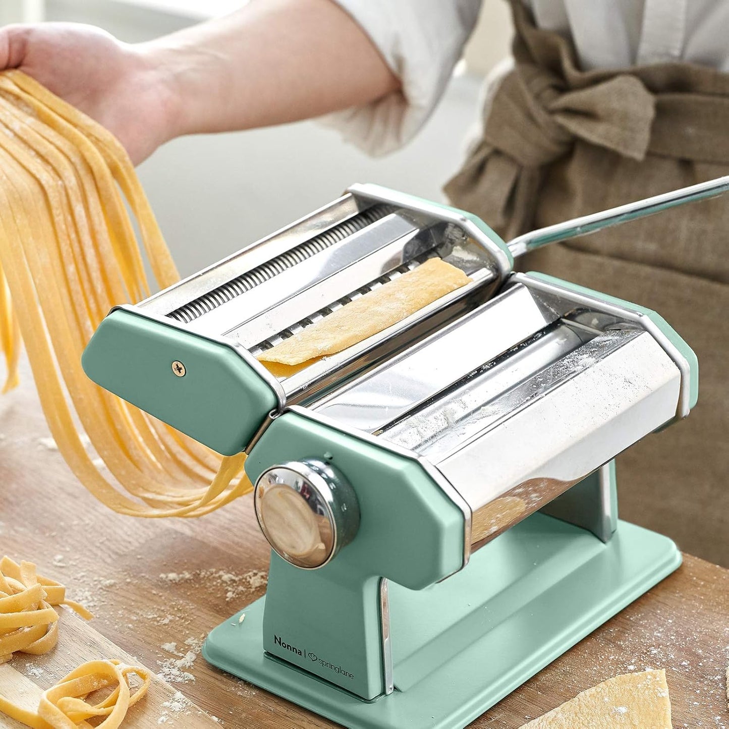 Manuelle Nudelmaschine, Mint Nudelmaschine inkl. Linguineaufsatz