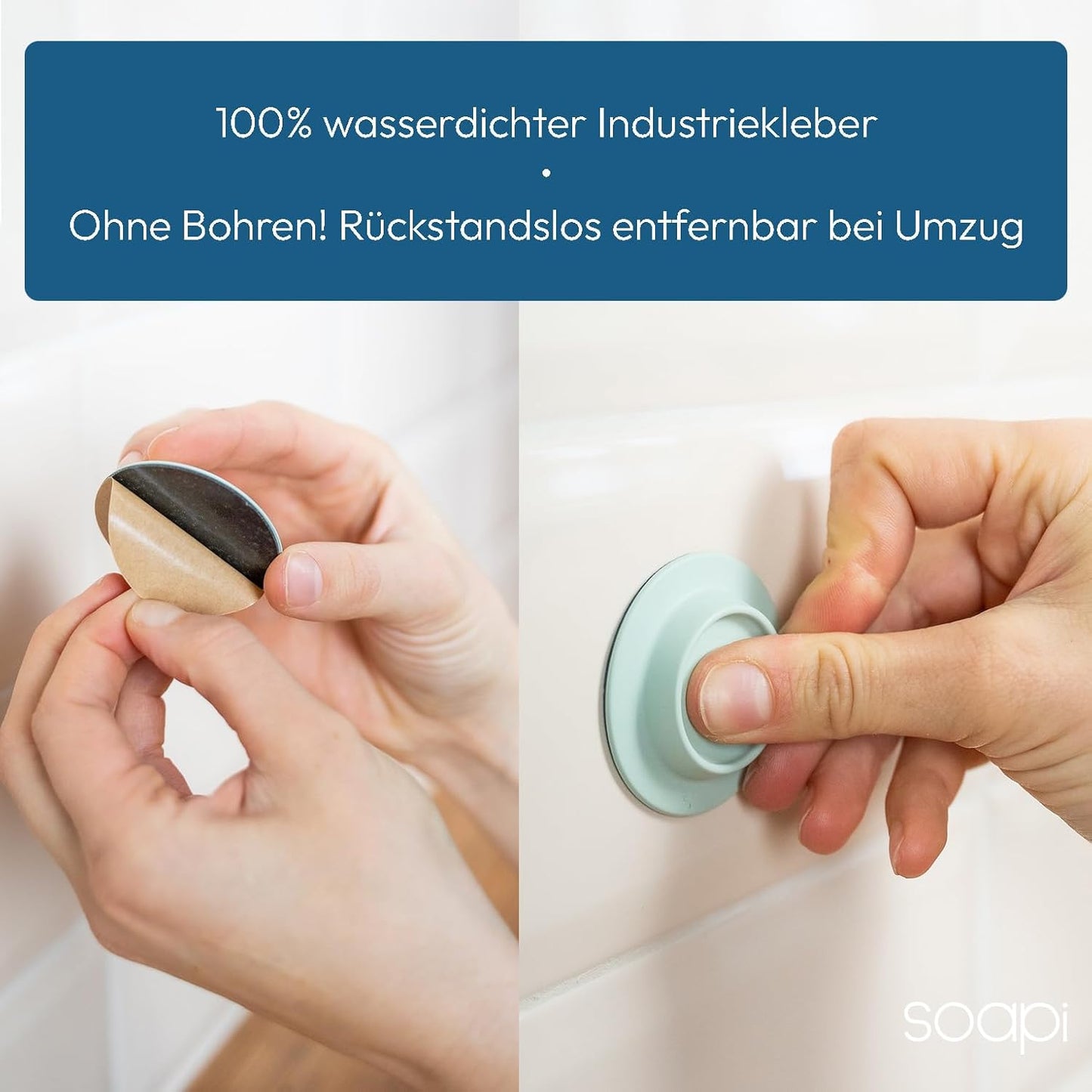 Magnetischer Seifenhalter, 3er Set Grau 3er Set