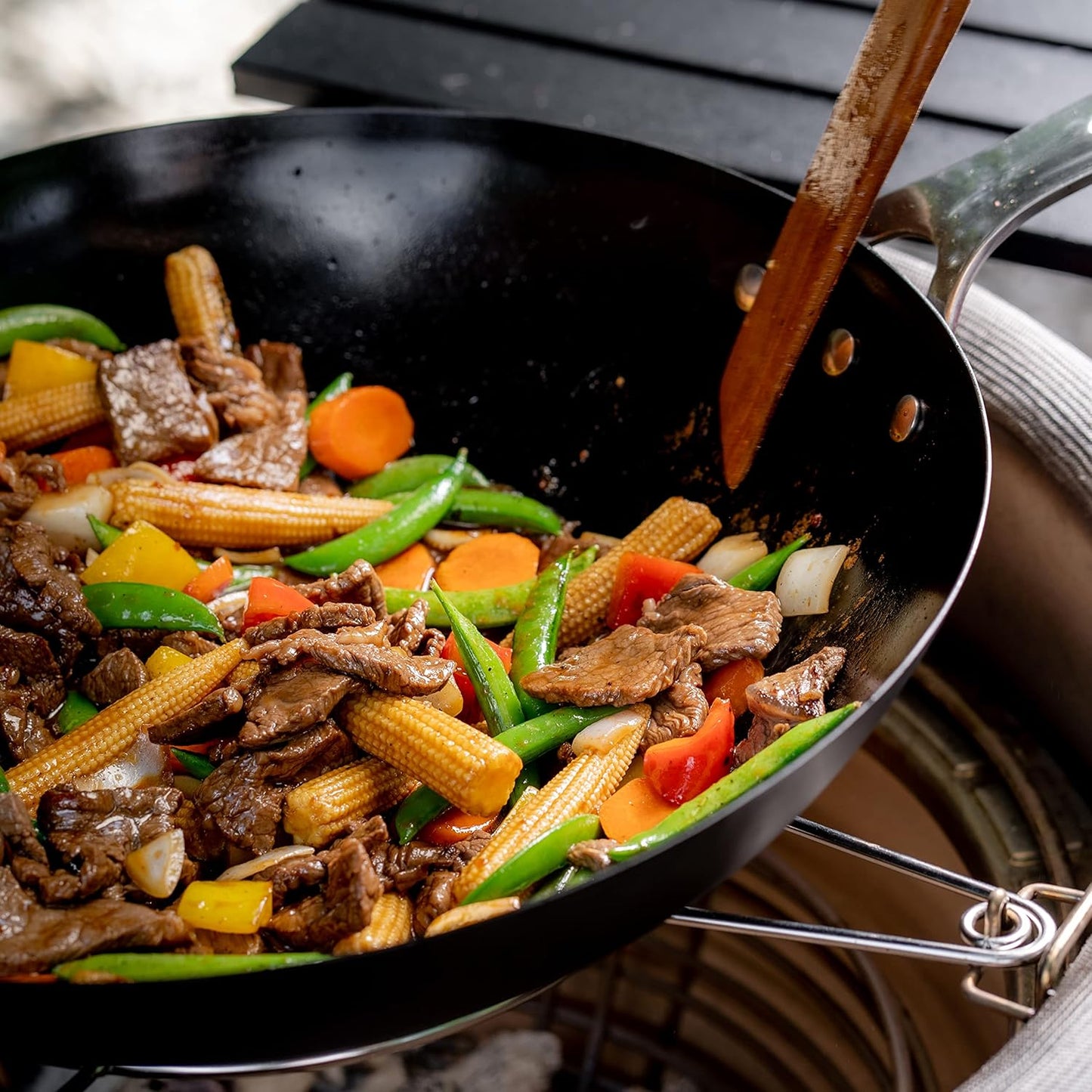 Wok aus Karbonstahl für Joe Grills