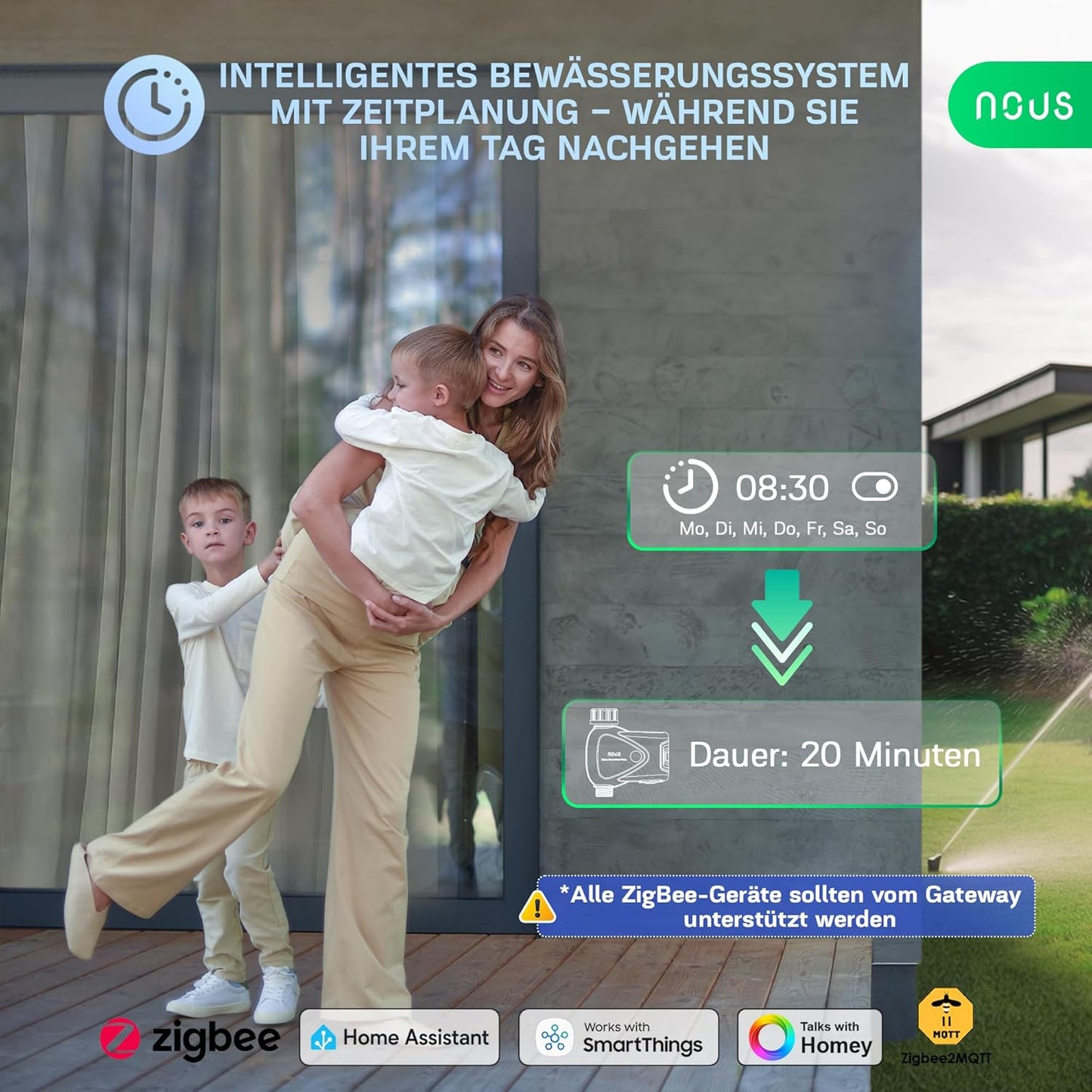 ZigBee Smarter Bewässerungsregler mit App-Steuerung