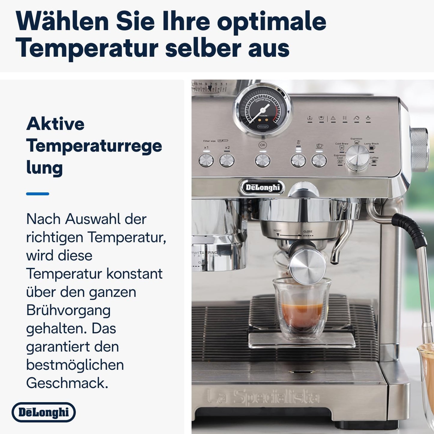 La Specialista Opera Siebträgermaschine, Metall mit Cold Brew