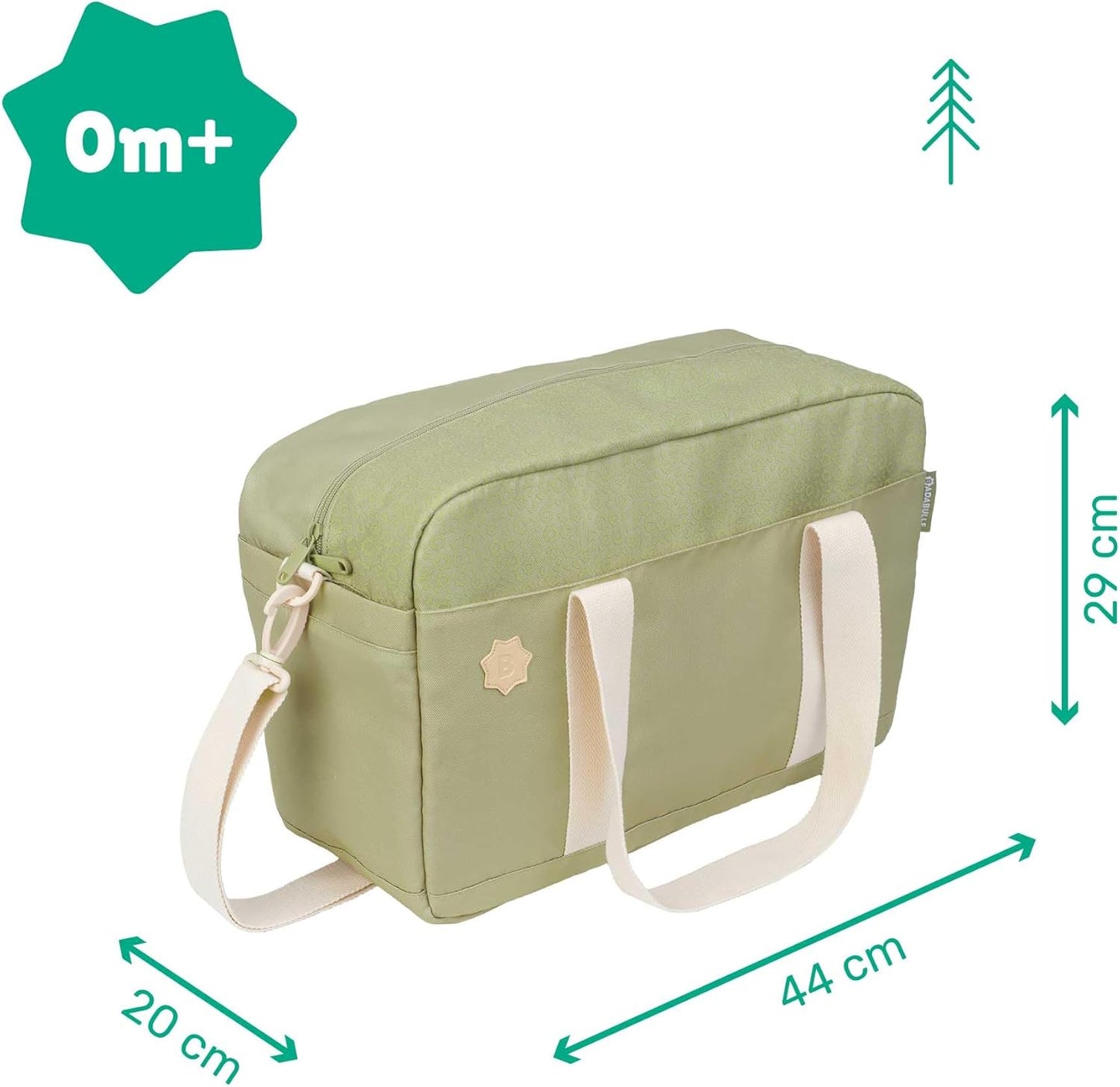 Wickeltasche Bowling mit Wickelauflage, Olive