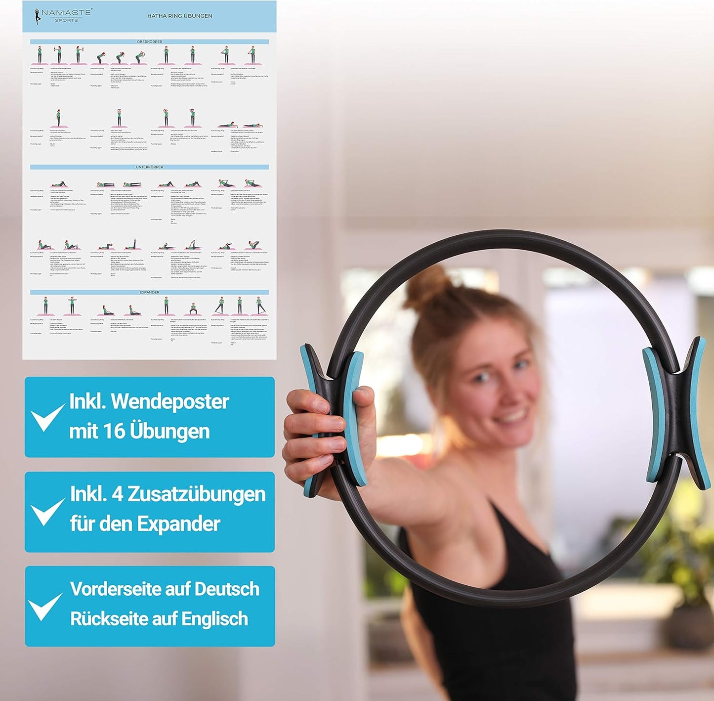 Pilates Ring für Bauch-Beine-Po-Übungen