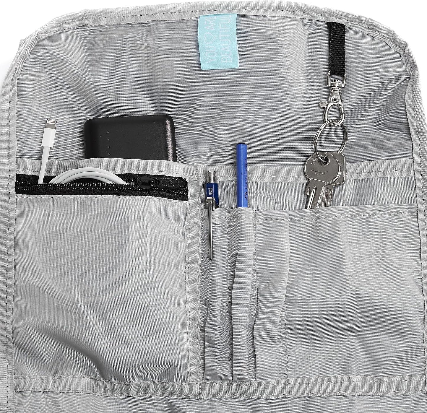 Rolltop Laptop-Rucksack, Strawberry Cream 18 bis 26 Liter