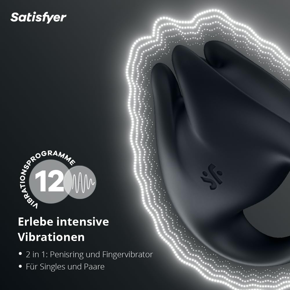 Perfect Pair 1, 2-in-1 Fingervibrator & Penisring