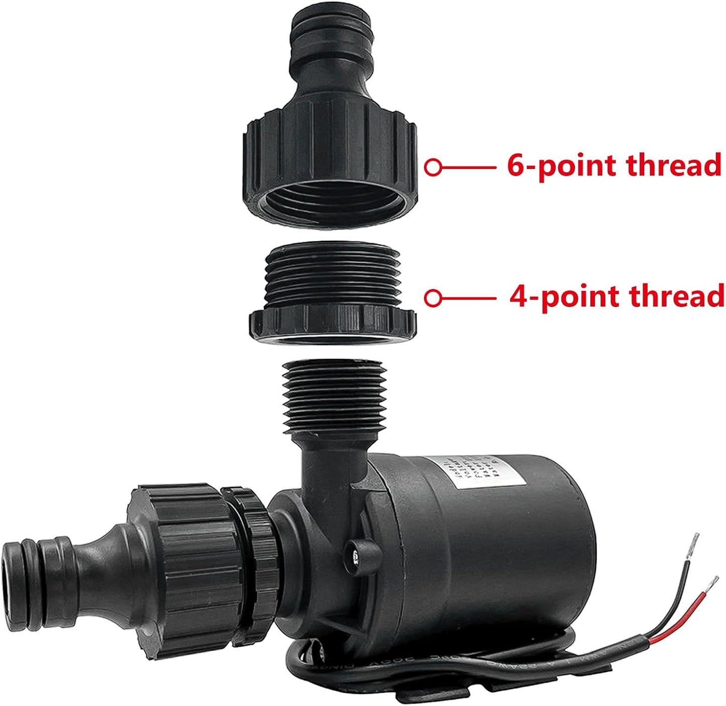 2er Set DC 12V Mini Tauchwasserpumpe