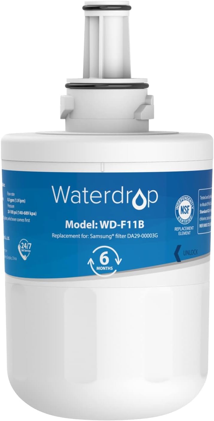 WD-F11B Kühlschrank-Wasserfilter-Ersatz für Samsung Modelle, 1 Stück (1er Pack)