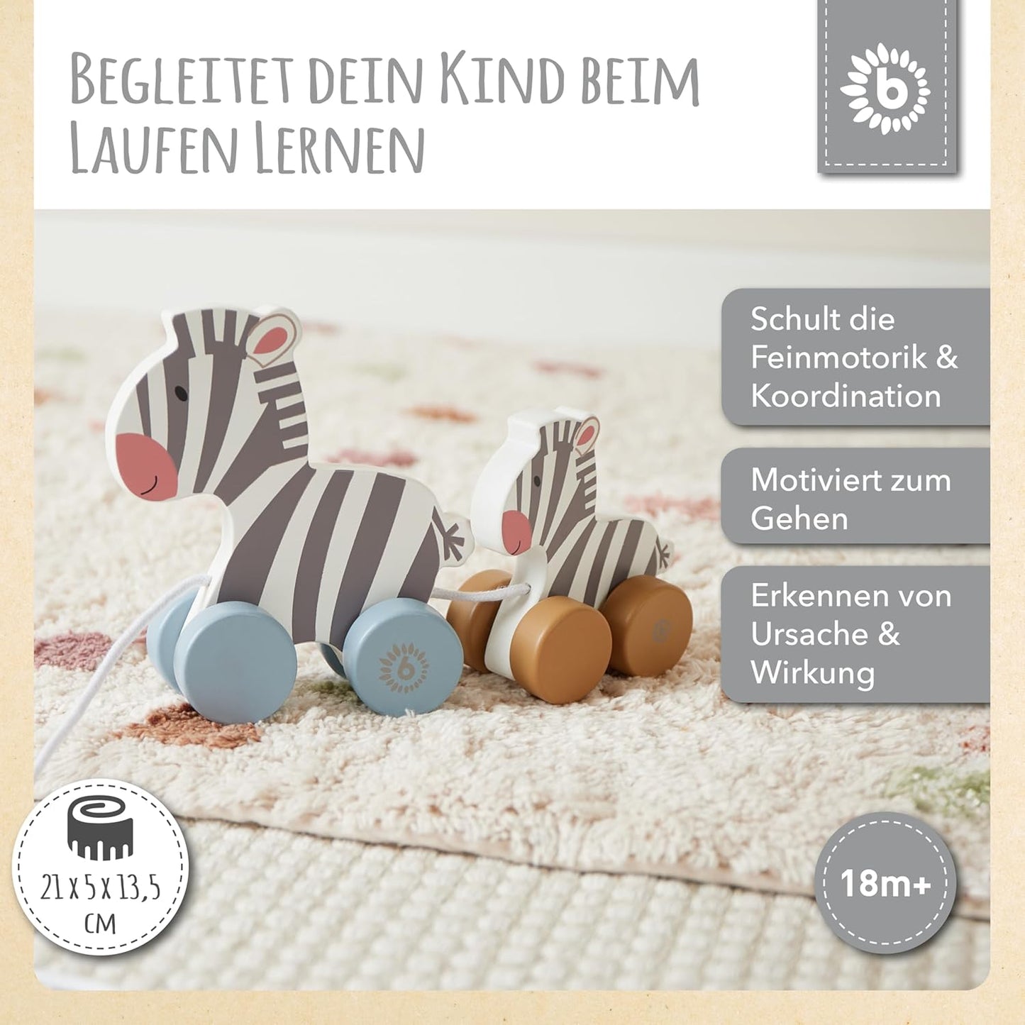 Nachziehtier Zebra, Weiß