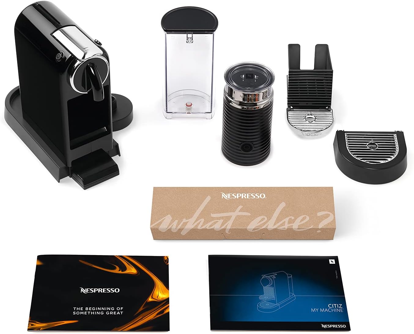 Kaffeemaschine mit Milchaufschäumer, Citiz mit Aeroccino|Schwarz