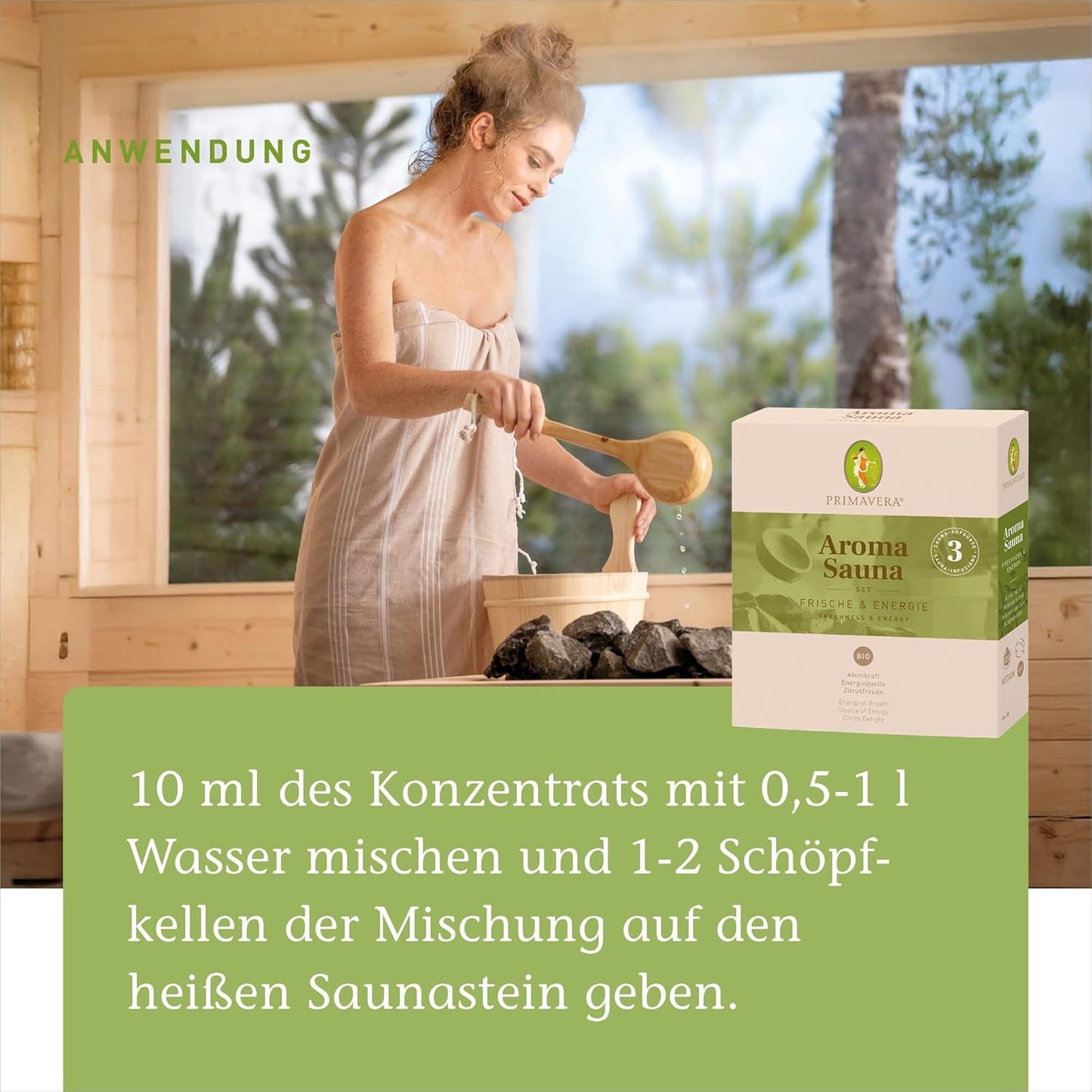 Aroma Saunaöl-Set Frische & Energie, Set Frische & Energie bio