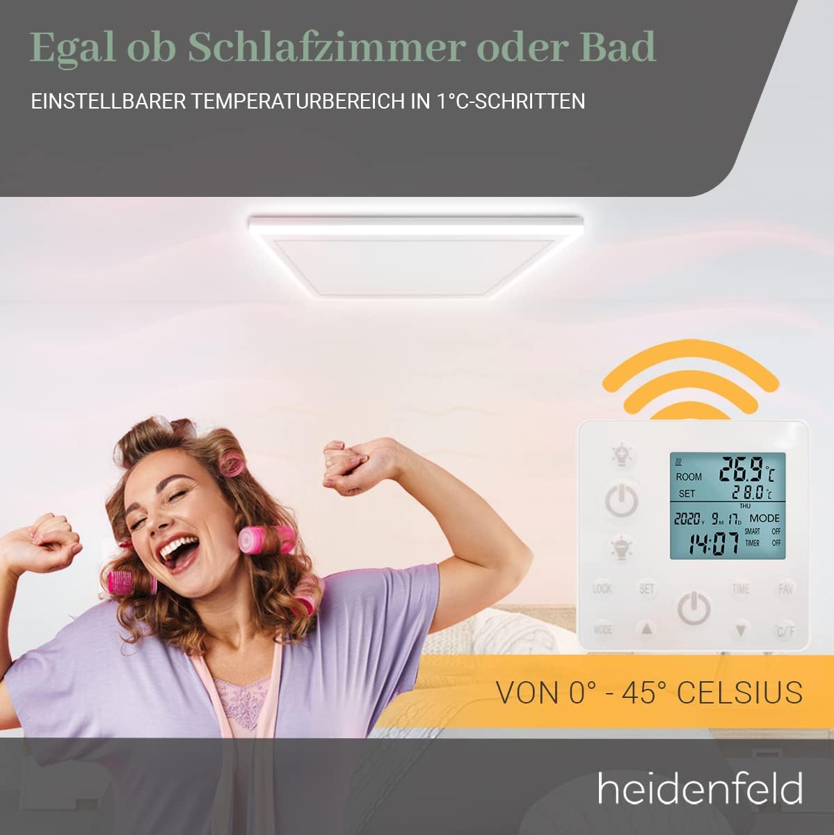 Deckenheizung HF-HP500, 800 Watt Warmweiss
