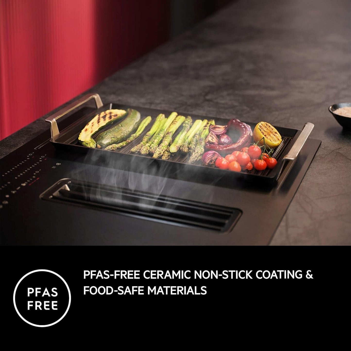 Plancha Grill 2.0 mit Antihaft-Keramikbeschichtung