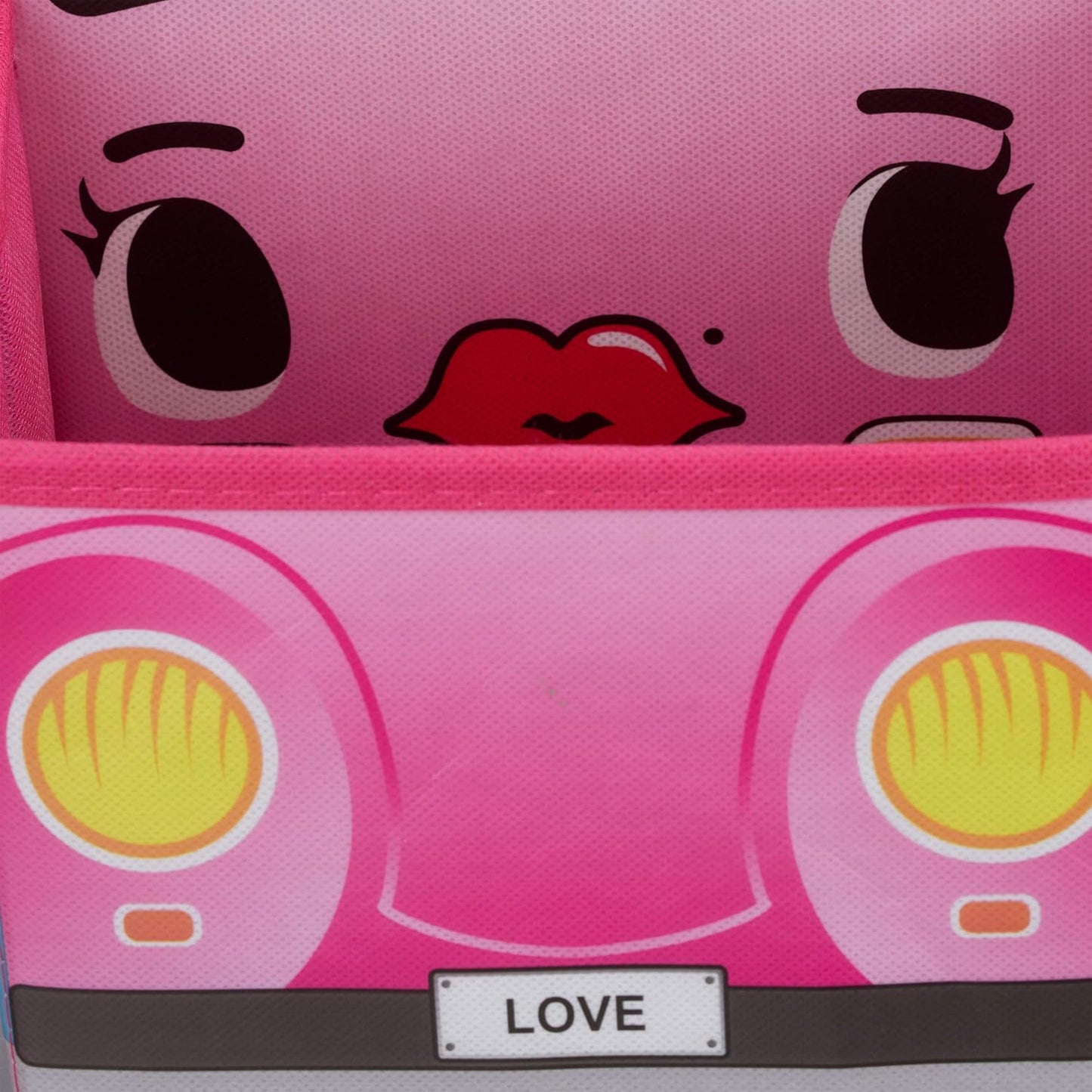 Sitzbox für Kinder, Pinkes Auto