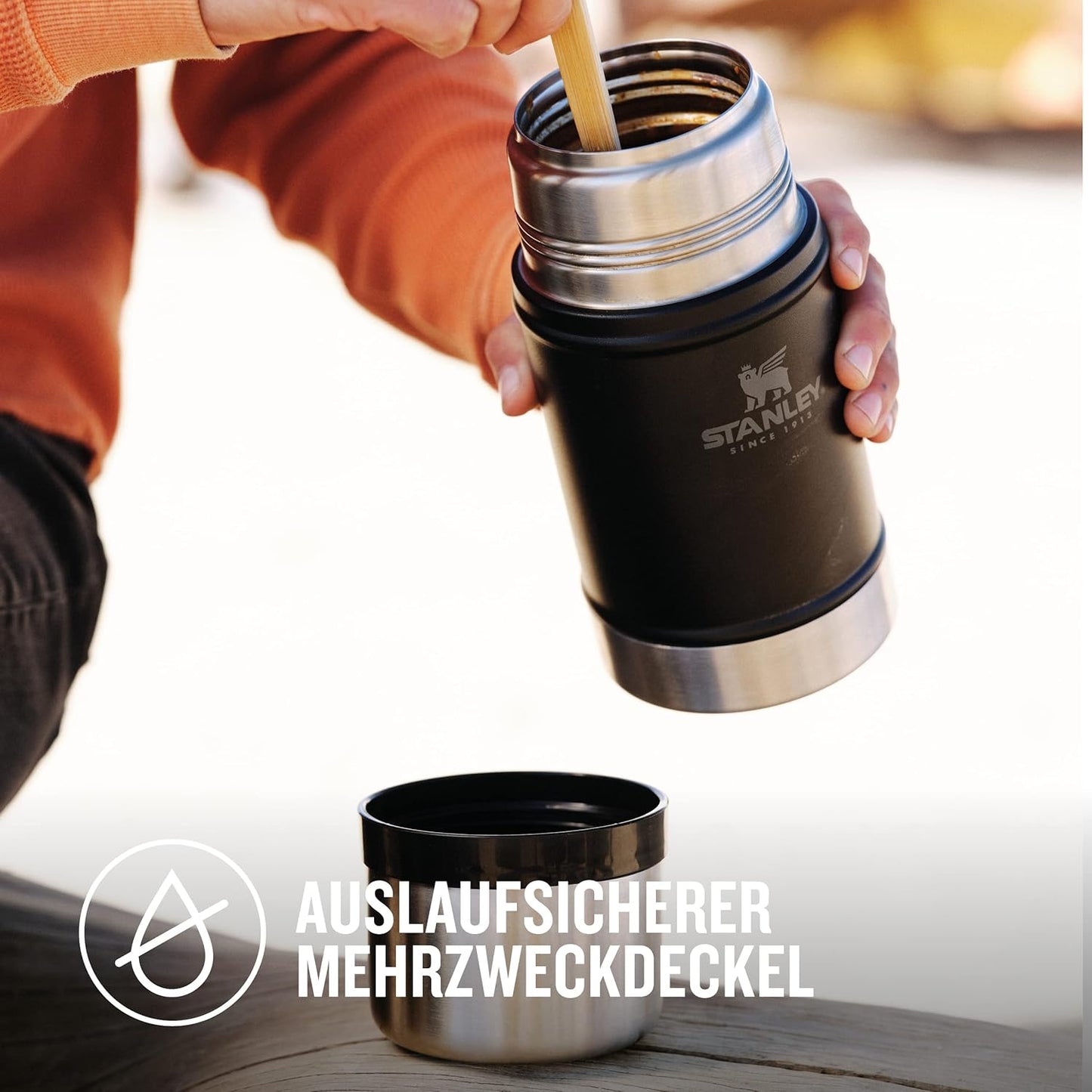 Classic Legendary Thermobehälter, Matte Black 0.7L