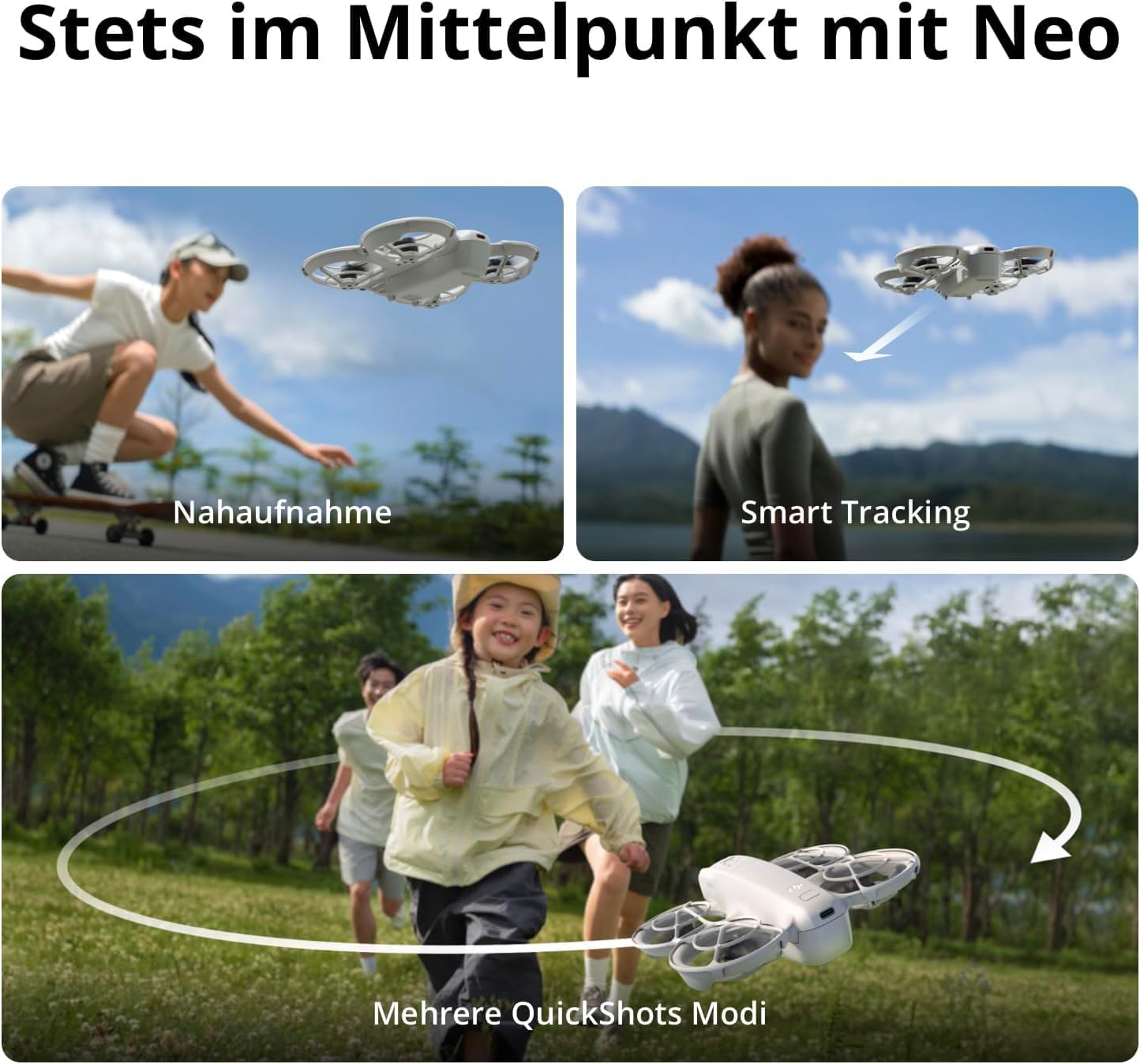 Mini Drohne mit 4K UHD Kamera, DJI Neo (Controllerfrei)