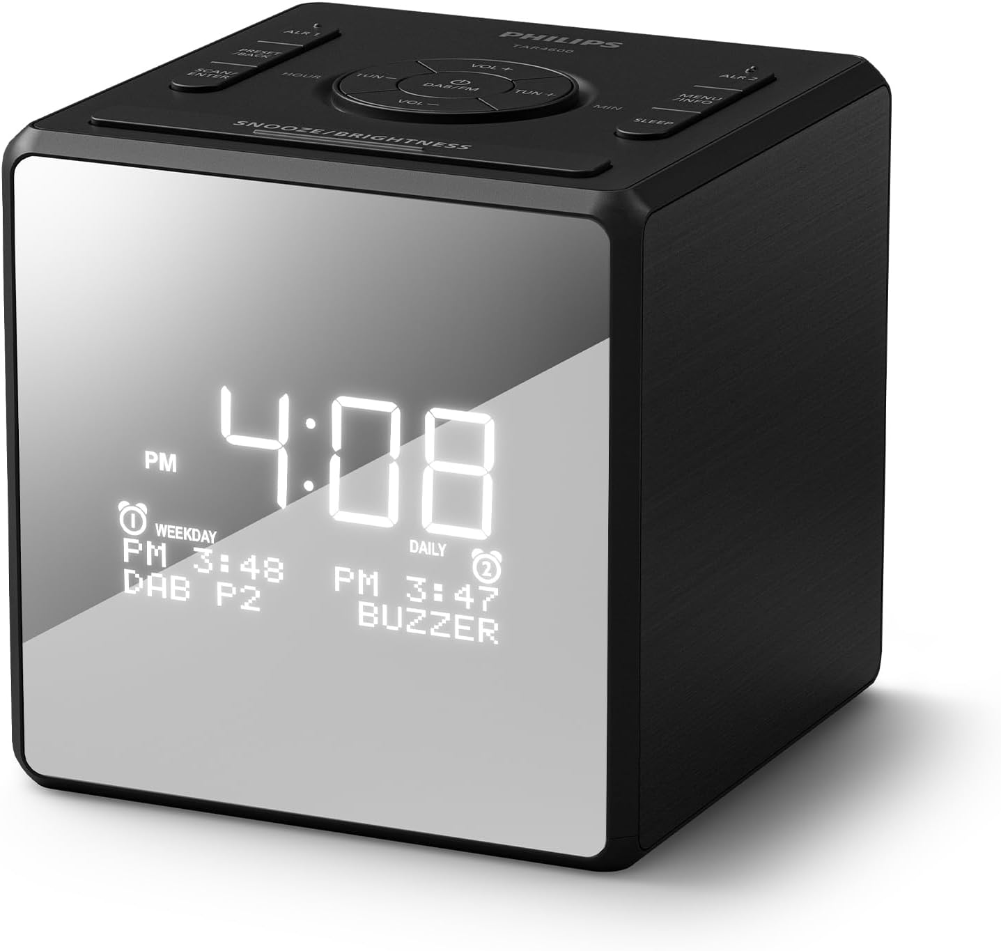 Radiowecker TAR4600 mit Dual Alarm und USB-C-Ladeanschluss
