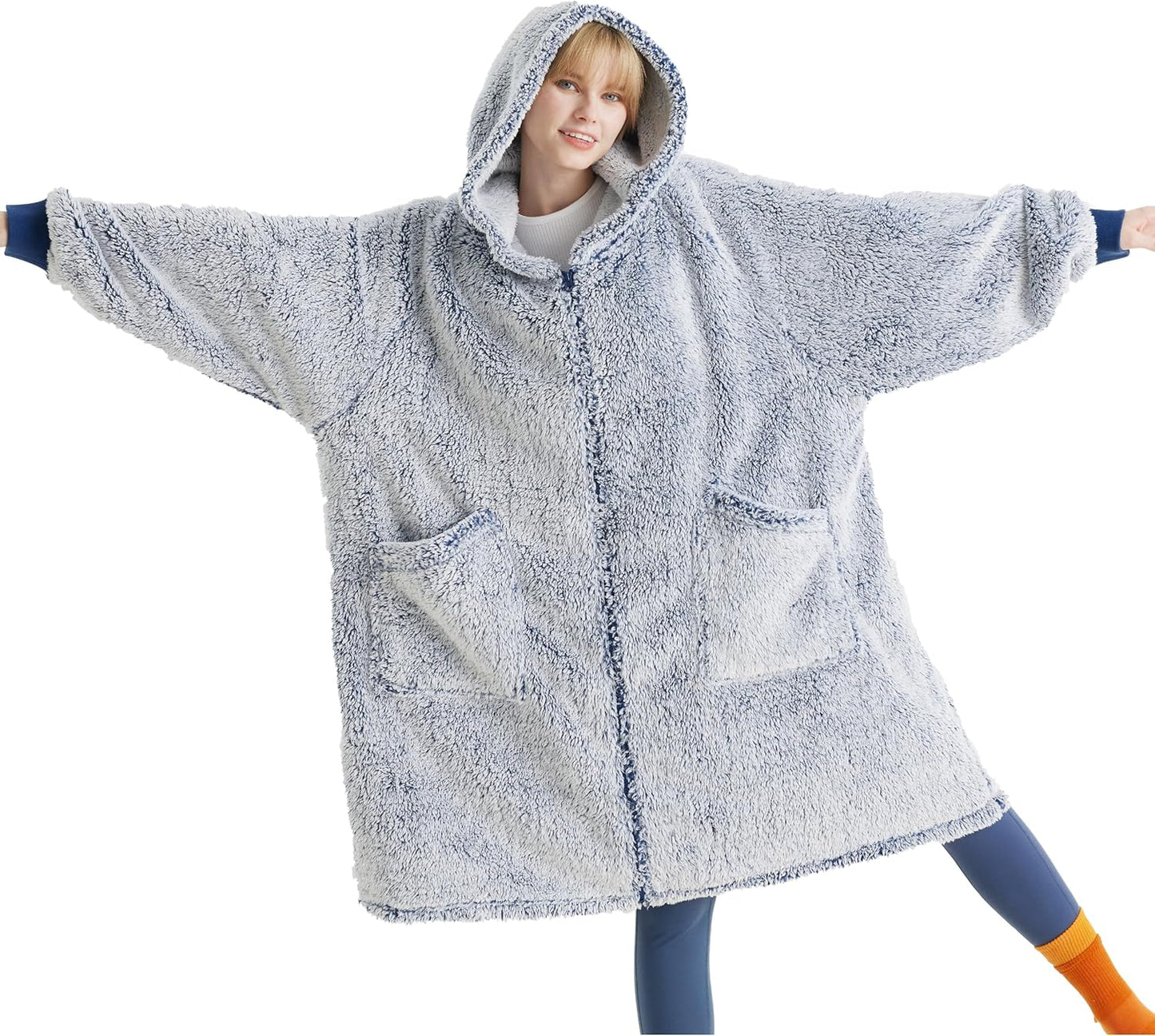 Hoodie-Decke, Blau